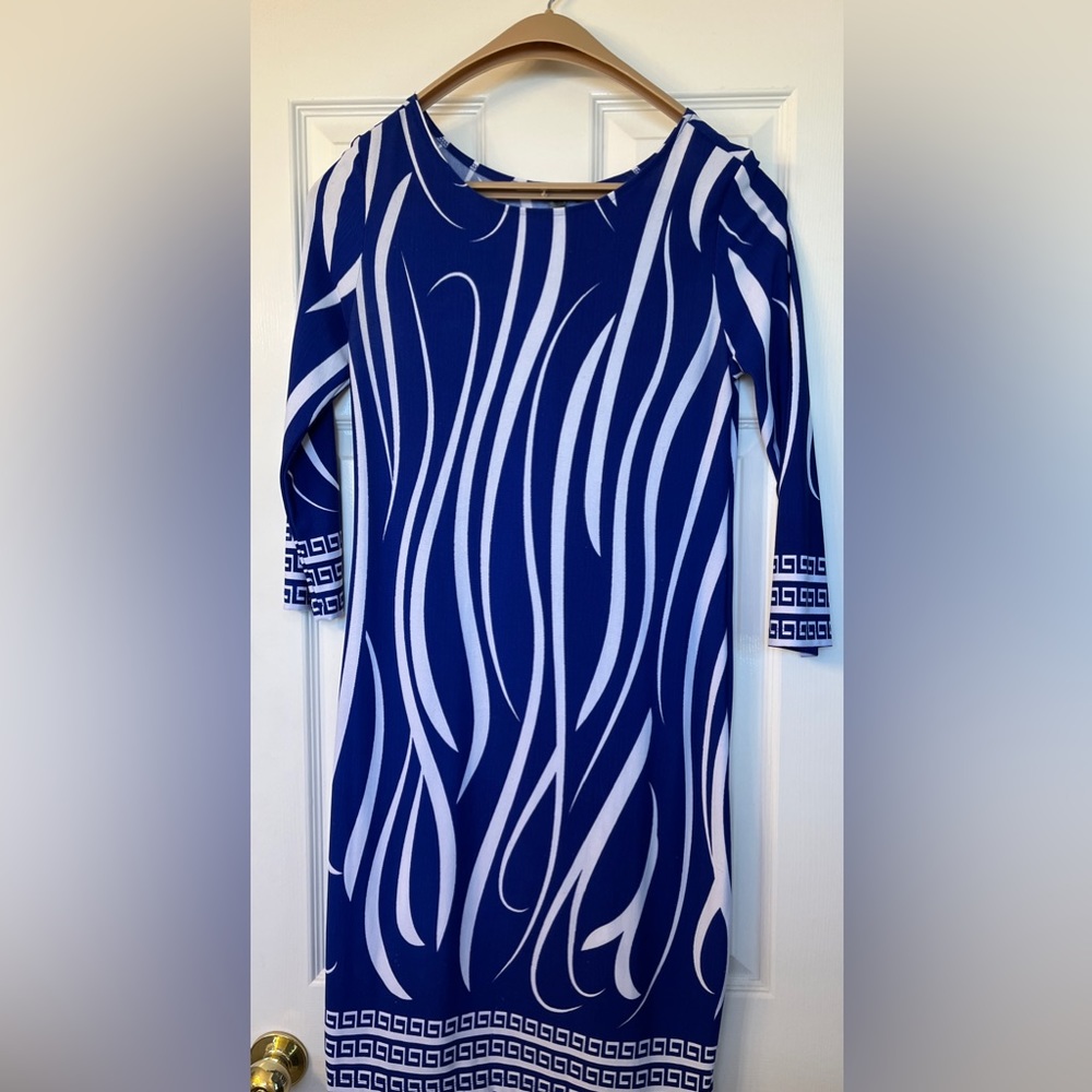 Forever 21 royal blue and white dress